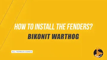 How to Install the Bikonit Ebike Fenders?