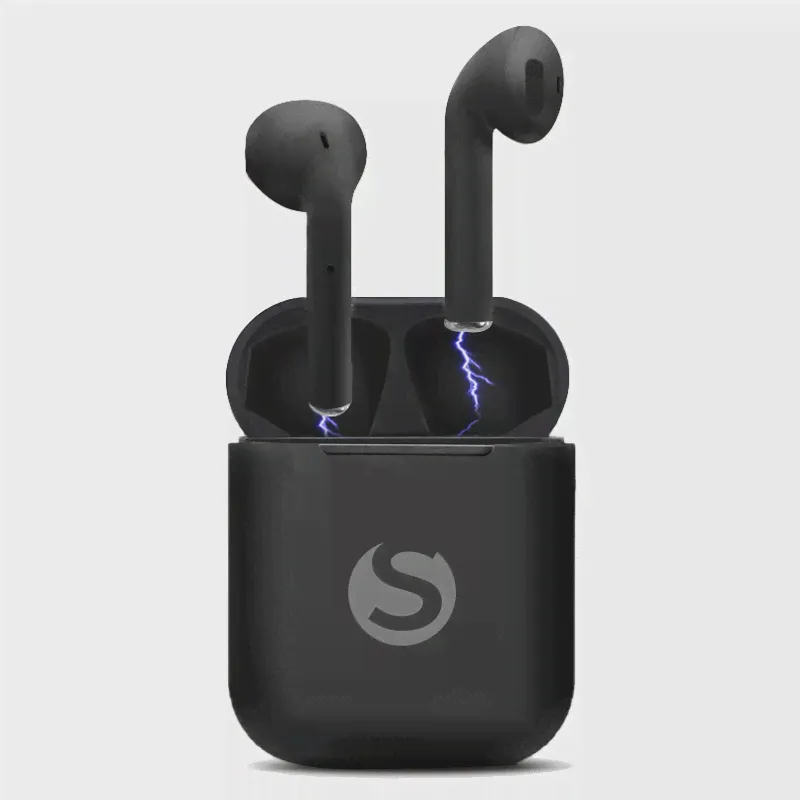 🛍 Наушники с микрофоном SUNWIND SW-WH201, Bluetooth, вкладыши, черный i10-1