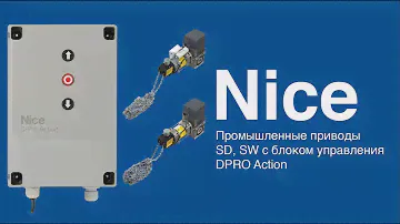 Nice SW, SD c блоком DPRO Action. Подключение, настройка и программирование блока управления.