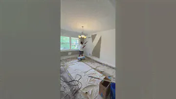 How to paint a wall with an 18 inch 😱 roller‼️ color by Sherwin Williams “ SW 7005 Pure White”