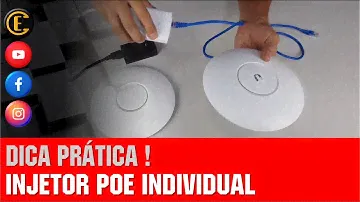 COMO FUNCIONA O INJETOR PoE INDIVIDUAL - POWER OVER ETHERNET.