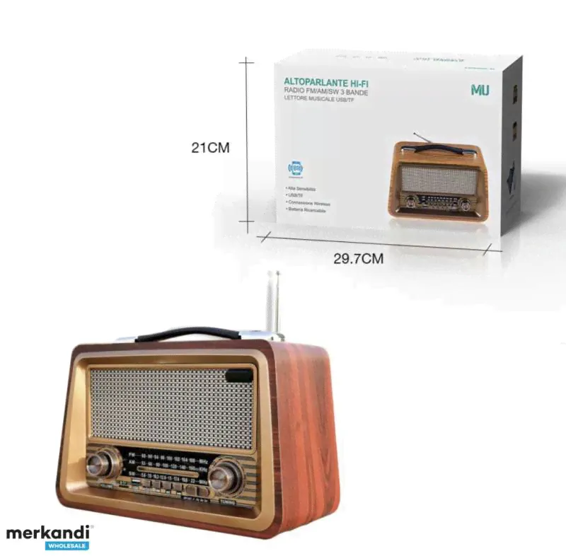 Портативное Bluetooth Беспроводное AM / FM / SW Радио Полнодиапазонное наружное AUX TF Card USB Mp3-плеер Ретро старое радио-3