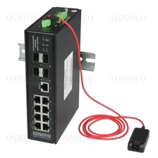 OSNOVO SW-80804/ILS(port 90W,300W), Промышленный управляемый (L2+) HiPoE коммутатор