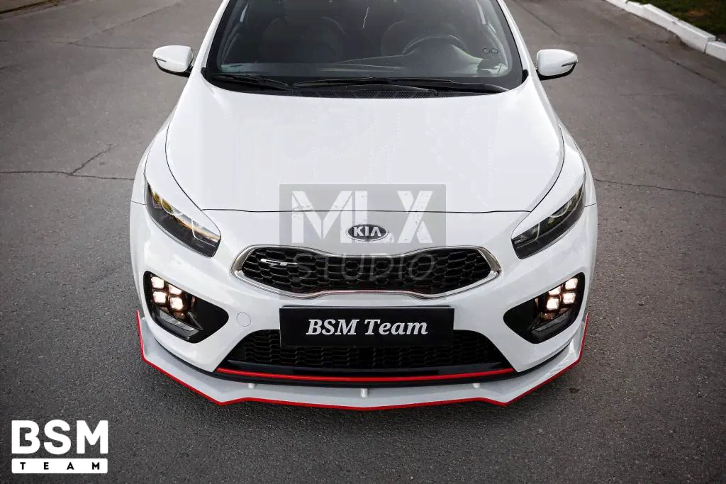 Сплиттер универсальный для Kia Ceed JD, хэтчбек, SW, Pro, GT-0