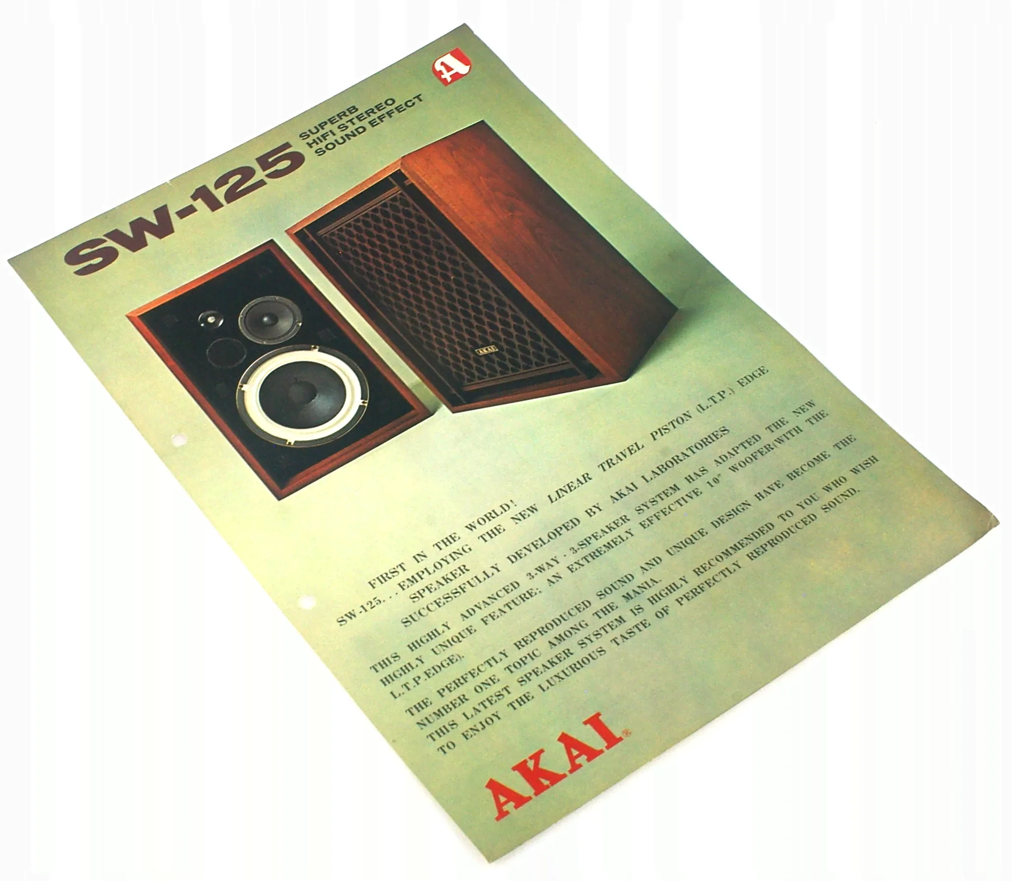 AKAI SW-125 оригинальный проспект 60-х-0