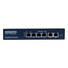 OSNOVO SW-20600(80W) SW-20600(80W) PoE коммутатор Fast Ethernet на 6 RJ45 портов
