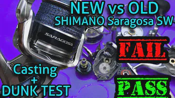 NEW 2020 Shimano Saragosa SW A vs Old  Saragosa SW Dunk test (Is it fully sealed) and casting test!