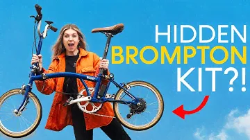 This new Brompton E-bike Conversion kit is TINY!