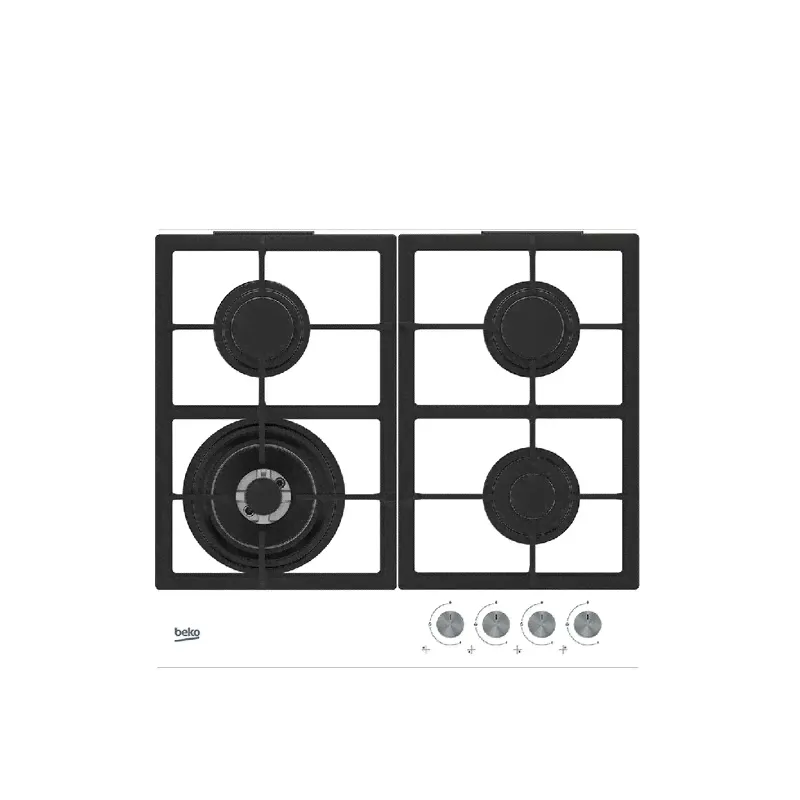 Встраиваемая газовая варочная панель Beko HILW64225SW 60 см Белый-2