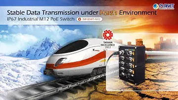 IP67 Industrial M12 Fast Ethernet PoE Switch (-40 ~ 70 Degree C) (ISW-804PT-M12)